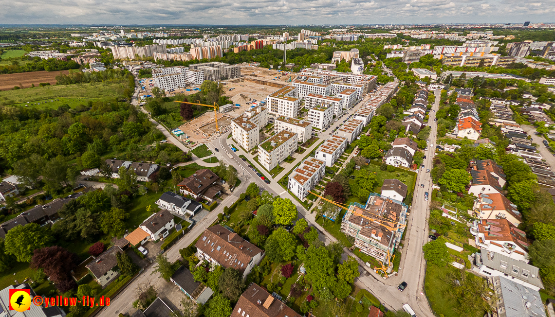 17.05.2023 - Baustelle Alexisquartier und Pandion Verde in Neuperlach